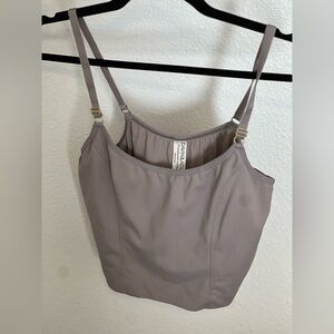 Grey Davin & Adley Amelia Crop Cami for Pumping and Breastfeeding Sz Large